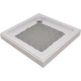 Tendance PODLOGA ZA KAD 50 X 50 CM PVC, PROZORNO SIVA BUBBLES | Shoptok.si