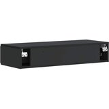 Stolna montirana na zid Crna 87,5 x 34,5 x 17 cm | shoptok.hr
