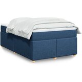 Maison Chic Box spring postelja - Vzmetna postelja z vzmetnico moder 120x200 cm blago SL24348, (21879276) | Shoptok.si