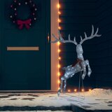 vidaXL Leteći sob božićni ukras srebrni 120 LED žarulja ledeni bijeli | shoptok.hr