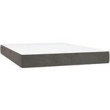 Box spring posteljni z vzmetnico temno siv 140x190 cm žamet, (20894106) | Shoptok.si