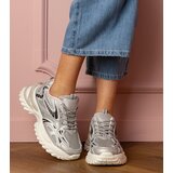 Gemre Silver Carina stylish sole sports sneakers | Shoptok.si