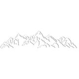 WALLXPERT Dekorativni metalni zidni dodatak Mountain View 2 | Eponuda.com