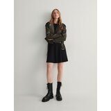 Reserved obleka z puff rokavi - črna | Shoptok.si