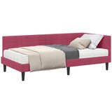 vidaXL Kotni okvir postelje z matrico z vzglavjem 2 pcs Zelena Žamet, (5000155861) | Shoptok.si
