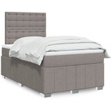  Krevet s oprugama i madracem smeđesivi 120 x 190 cm od tkanine | shoptok.hr