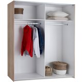 P & B omara z drsnimi vrati, prozorno, barve hrasta | Shoptok.si