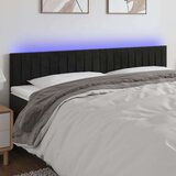  Uzglavlje crno 200x5x78/88 cm baršunasto Cijene