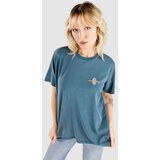 Santa Cruz Barbed Oval Dot T-shirt dark teal vintage wash | Shoptok.si