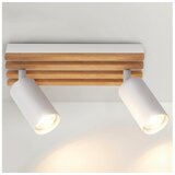  Brilagi - Plafonsko spot svetlo SELE WOOD 2xGU10/30W/230V bela/drvo | Eponuda.com