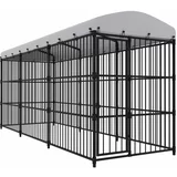 Vanjski kavez za pse s krovom 450 x 150 x 210 cm