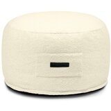 SLOWDOWN Kremno bel tabure iz tkanine bouclé Om 60 – Cene