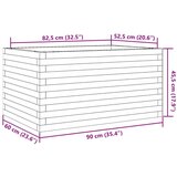  Vrtna sadilica 90x60x45 5 cm od masivnog drva duglazije | shoptok.hr