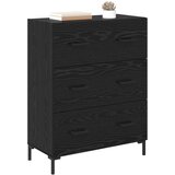  Kreveta Crni hrast 69,5 x 34 x 90 cm Obrađeno drvo i čelik | shoptok.hr