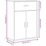 vidaXL Komoda 2 kom boja hrasta sonome 60x30x84 cm konstruiranog drva | shoptok.hr