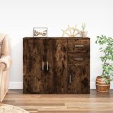  Komoda boja dimljenog hrasta 91x29,5x75cm od konstruiranog drva Cijene