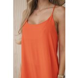 Kesi Włoski Long dress with straps dark orange | shoptok.hr