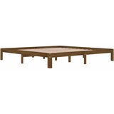 Okvir za krevet od masivne borovine boja meda 200 x 200 cm | shoptok.hr
