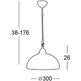  Kolarz 731.30.71 - Luster na sajli NONNA 1xE27/75W/230V crvena | Eponuda.com