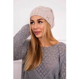  Cap with fleece Justyna K253 light beige | Shoptok.si