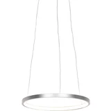 Leuchten Direct Moderna obročasta viseča svetilka srebrna 40 cm z LED - Anella