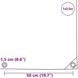 vidaXL Cerada 650g / m² Maslinasto zelena 1 x 2,5 m | shoptok.hr