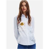 Desigual Hamburgo Striped White and Blue Shirt - Ladies | shoptok.hr