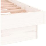  Posteljni okvir bel 120x190 cm trden les, (20903672) | Shoptok.si