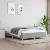  Okvir za krevet bez madraca svjetlosivi 140x200 cm od tkanine | shoptok.hr