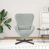  Jajolika fotelja Svijetlo siva 63 x 73 x 90 cm Baršun | shoptok.hr