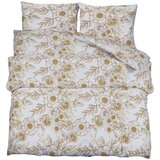 Furnova Posteljnina bela in rjava 200x200 cm bombaž, (21912299) | Shoptok.si