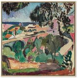  Slika - Henri Matisse – Landscape at Collioure 80x80 U prirodnom drvenom okviru | shoptok.hr