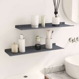  Polica na zidu s policom Zidne 2 pcs Antracit 60 x 18 x 2 5 cm - Antracit 60 x 18 cm 2 | shoptok.hr
