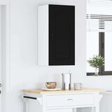 vidaXL Stenska kuhinjska omarica Črna 40 x 31 x 80 cm Konstruiran les | Shoptok.si