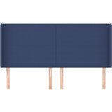  Uzglavlje s ušima plavo 163x16x118/128 cm od tkanine | shoptok.hr