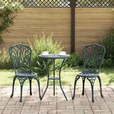 Bistro set za vrt 3 pcs Zelena Aluminij Cijene