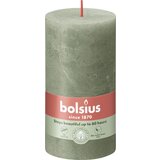  Rustikalna sveča 13/6,8 cm - sveže olivno zelena | Shoptok.si