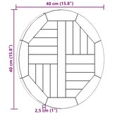 Stolna ploča od masivne tikovine okrugla 2,5 cm 40 cm | shoptok.hr