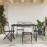 vidaXL 5-dijelni vrtni blagovaonski set antracit metalni mrežasti Cijene
