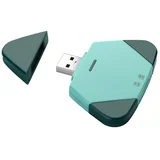 3-v-1 magnetni čitalec SD/TF kartic za Lightning, USB-C in USB-A Green, (5000282783)