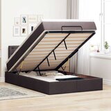 vidaXL Otomanski posteljni okvir z vzmetnico rjav 120x190 cm blago, (21609801) | Shoptok.si