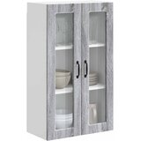  Zidni stakleni ormarić Siva Sonoma 60 x 31 x 100 cm | shoptok.hr