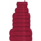 vidaXL 12-dijelni set ručnika bordo 360 gsm 100 % pamuk | shoptok.hr