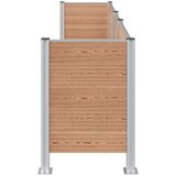  Ograja za koš za smeti Rjava 315 x 85 x 115 cm Aluminij in WPC, (5000241903) | Shoptok.si