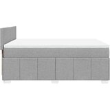 Krevet box spring s madracem svjetlosivi 140x200 cm od tkanine | shoptok.hr