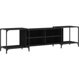 Maison Chic TV omarica - TV enota - Televizijska omarica črna 203x37x50 cm inženirski les, (21699088) Cene