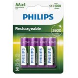 Philips baterija, punjiva, HR6 AA, 2600mAh, , 4K Cene