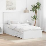  Krevetna konstrukcija Bijelo 90 x 190 cm Konstruirano drvo | shoptok.hr