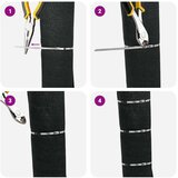  Veza za kabel 25 kom. 4,6 x 500 mm Srebrna | shoptok.hr
