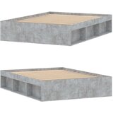  Kreveta boja betona 135 x 190 cm bračni | shoptok.hr